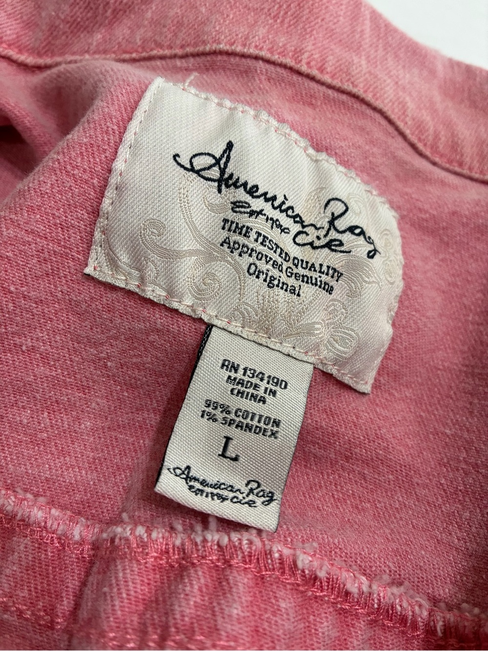 American Rag Cie, Pink Denim Vest